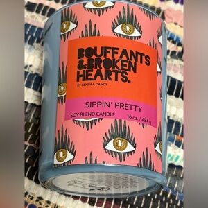 Bouffants & Broken Hearts Kendra Dandy soy wax 16oz candle in Sippin’ Pretty